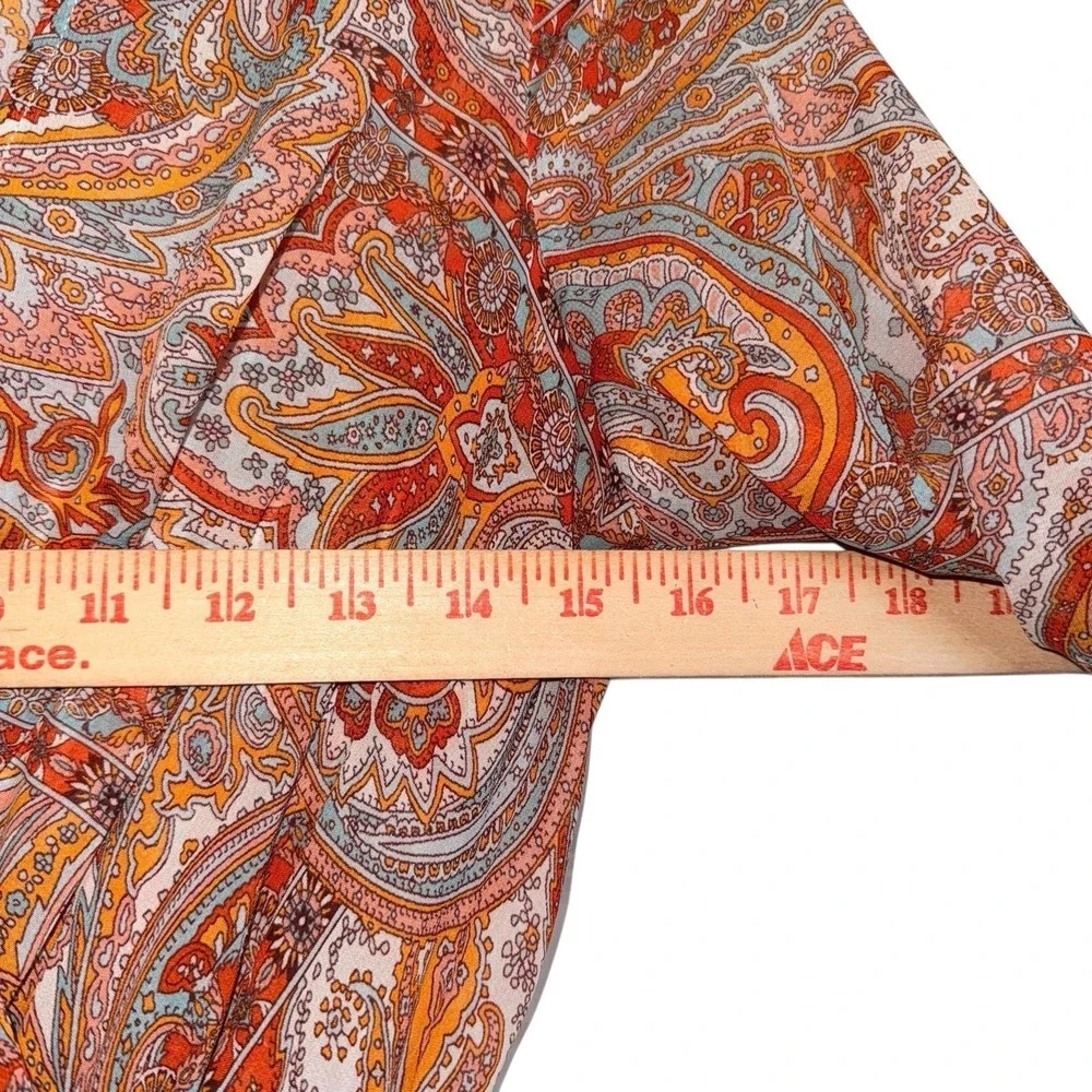 Kate & Lilly Paisley Boho Dress 4 Bell‎ Sleeve Festival Cottagecore Peasant